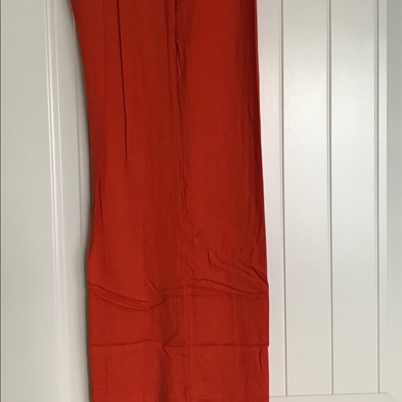 Vintage orange women's long wide leg pants - Picture 1 of 3